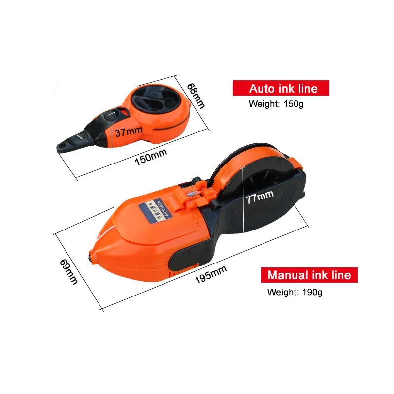 Ink Line Marker Tool - Auto Rewind 7m & Manual 15m - Thin Precise Semi-Permanent Lines - Image 2