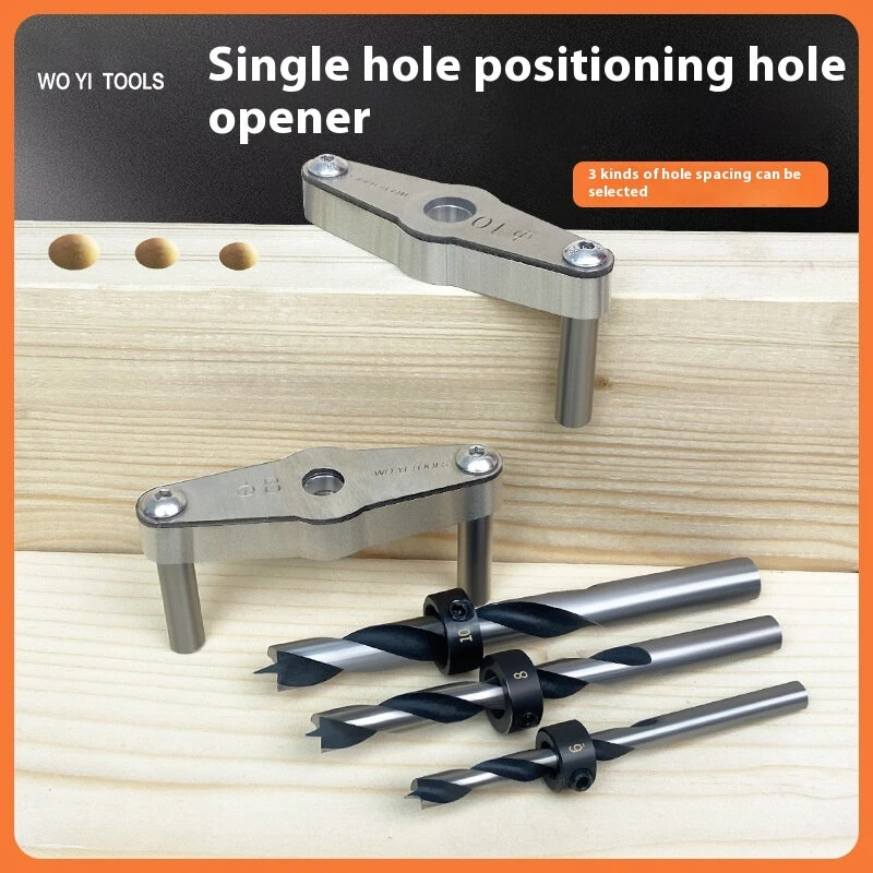 WO YI TOOLS Self-Centering Doweling Jig - 6mm 8mm 10mm Drill Guide with Bits & Stop Collar - Image 3