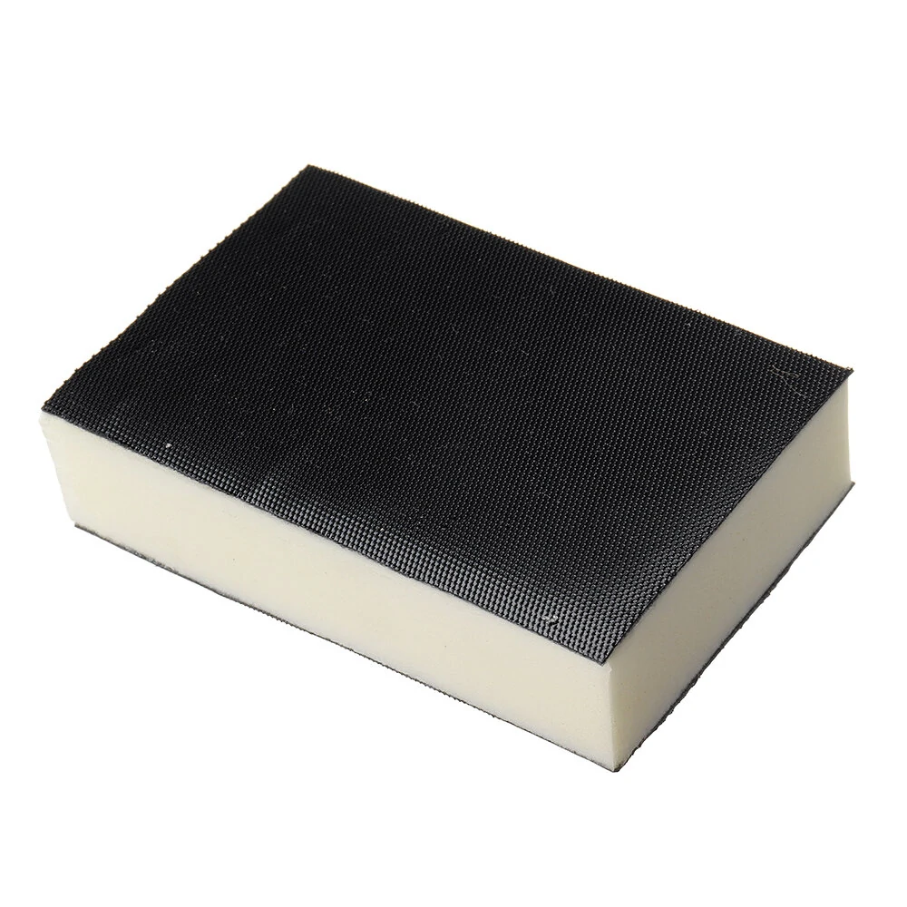 3M 154x100mm Flocking Yellow Sandpaper | 7-Piece Kit with Sponge Block - Image 4