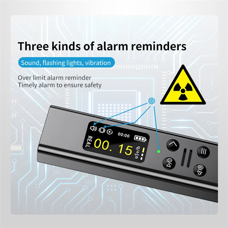 ZN-YM06 Geiger Counter Radiation Detector | 48mm Tube 0.05uSv/h Range | USB-C Portable Monitor - Image 4