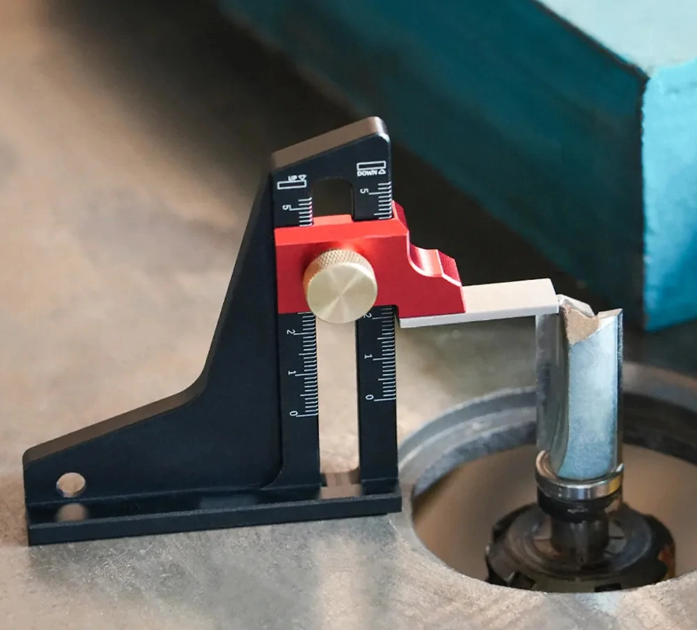 Aluminum Alloy Woodworking Height Gauge - Adjustable Depth Measurement Tool for Milling & Trimming - Image 2