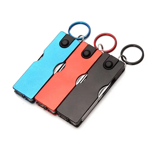 8 in 1 Multitool Keyring - Nail Clippers, File, Cleaner & LED Flashlight - Image 3