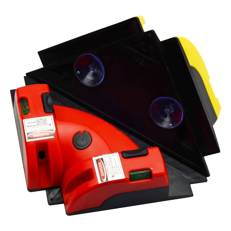 Red Right Angle Laser Level | 90 Degree Vertical & Horizontal Line Projection Tool - Image 2