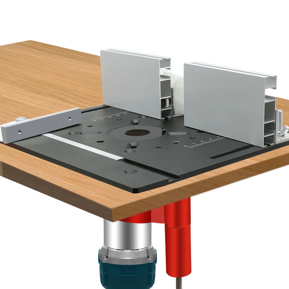 Precision Router Aluminum Lifter - Router Table Insert Set | DIY Woodworking Tool - Image 5