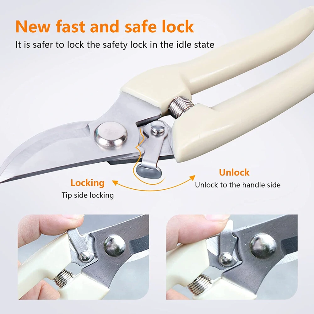 Garden Scuning Shears | Bypass Pruner for Flowers, Bonsai & Fruit Picking - Image 3