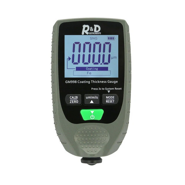 R&D GM998 Paint Coating Thickness Gauge | 0-1500um Fe/NFe Probe | Metal & Electroplate Tester - Image 5