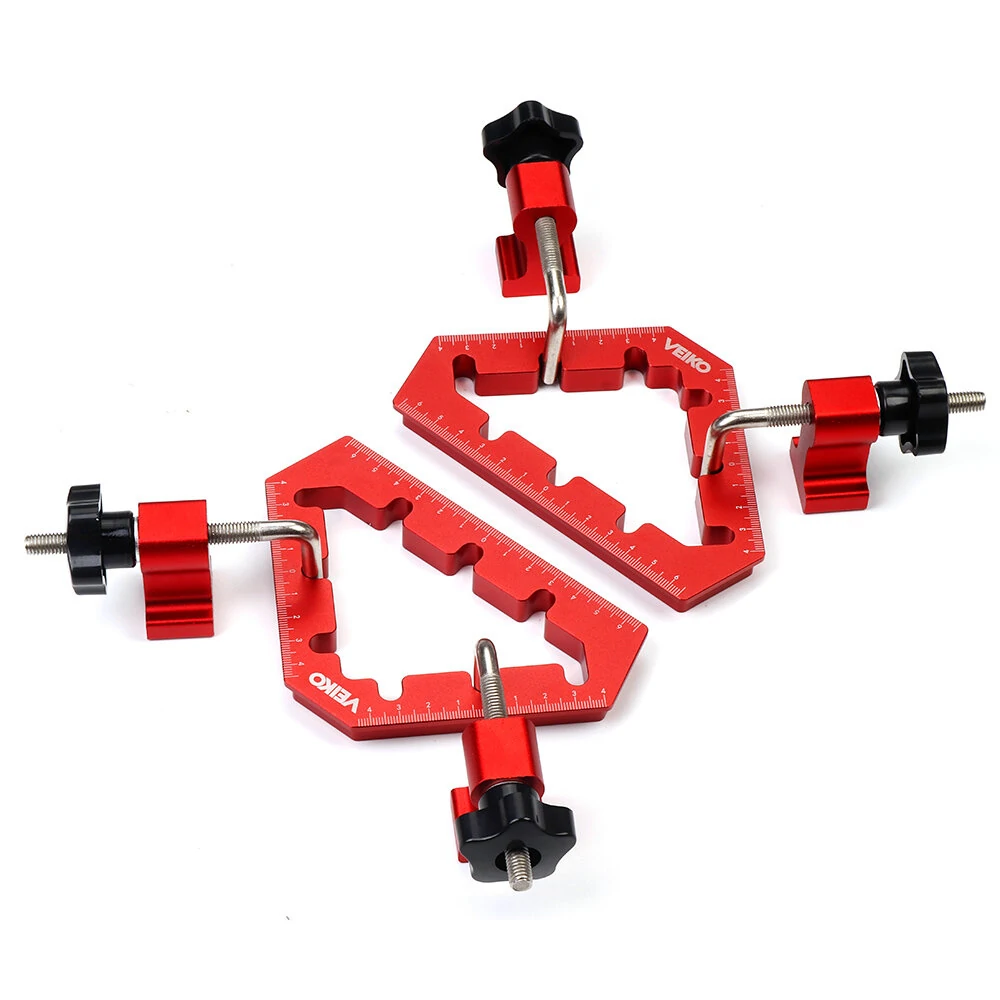 VEIKO Aluminum Alloy Right Angle Clamp - 45 & 90 Degree Corner Clamp for Woodworking - Image 2