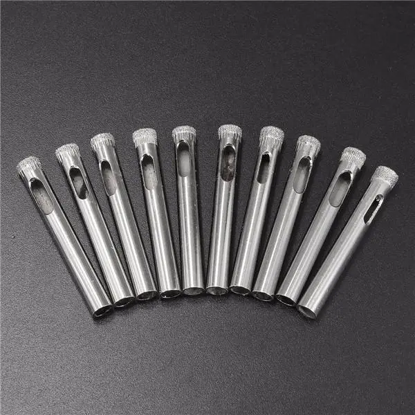 Diamond Hole Saw Drill Bits - 7mm for Glass Ceramic Marble - 10pc Set - Image 4