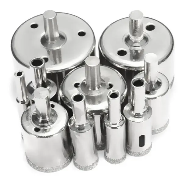 Diamond Hole Saw Set - 10pcs for Tile Ceramic Glass Porcelain - 8mm-50mm - Image 2