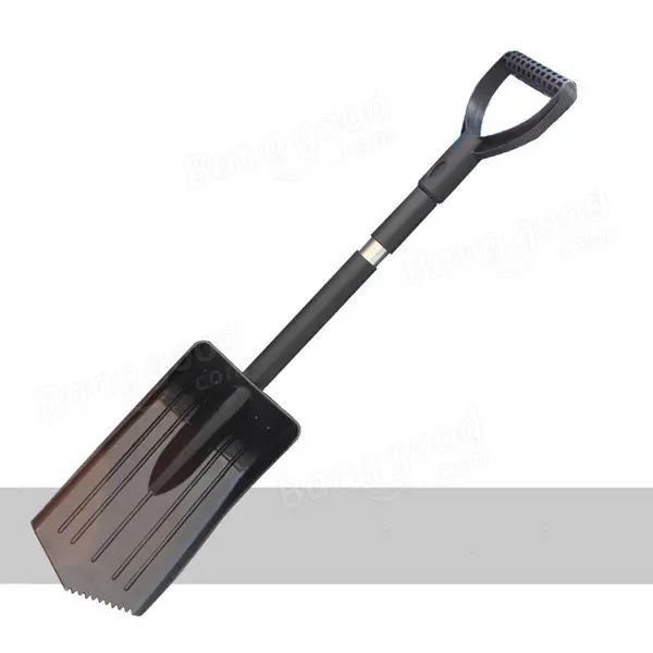 Ice Snow Scraper & Brush - Retractable Windshield Scraper with Shovel - Black - Image 3
