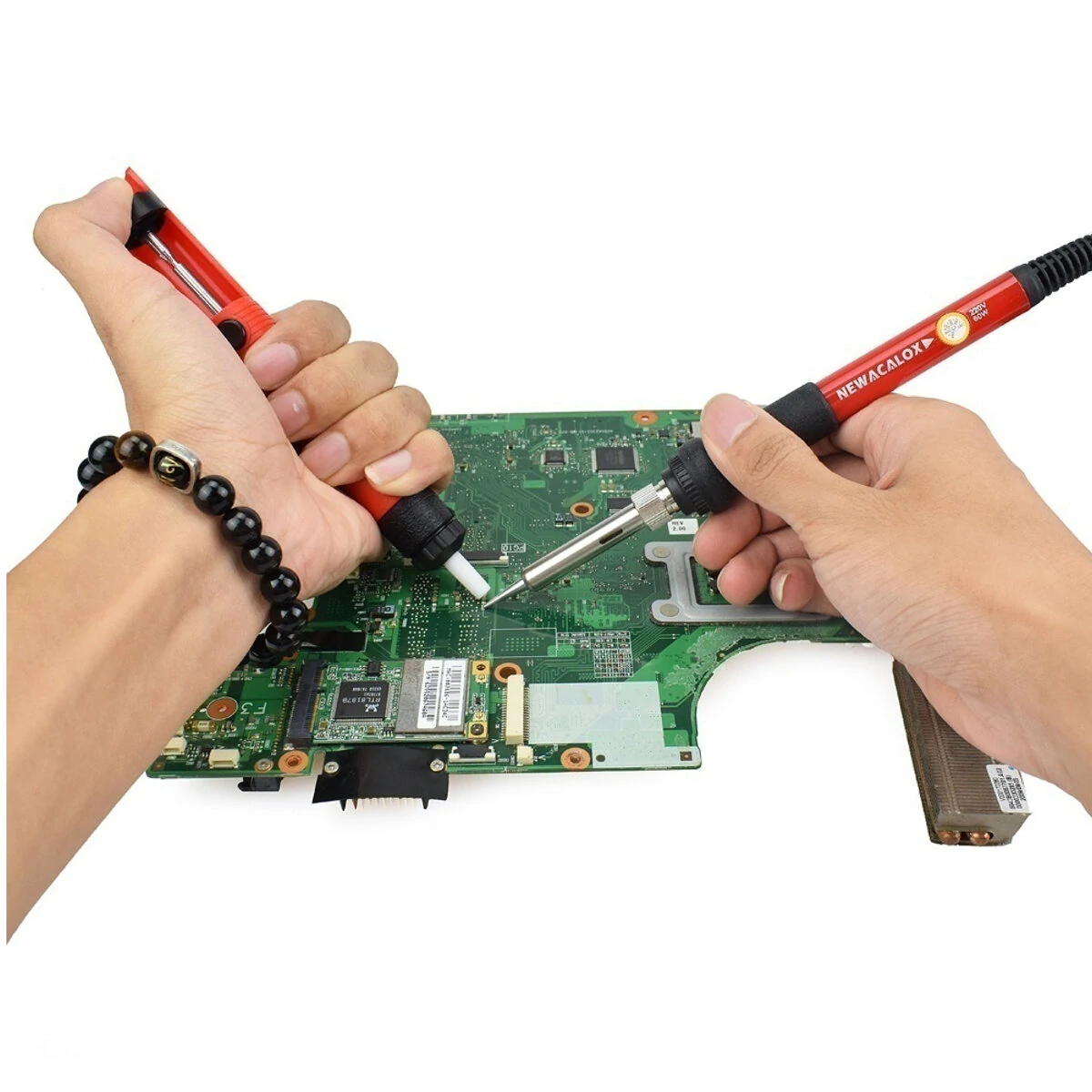 60W Adjustable Temperature Electric Soldering Iron Kit - 110V/220V DIY Welding - Image 4