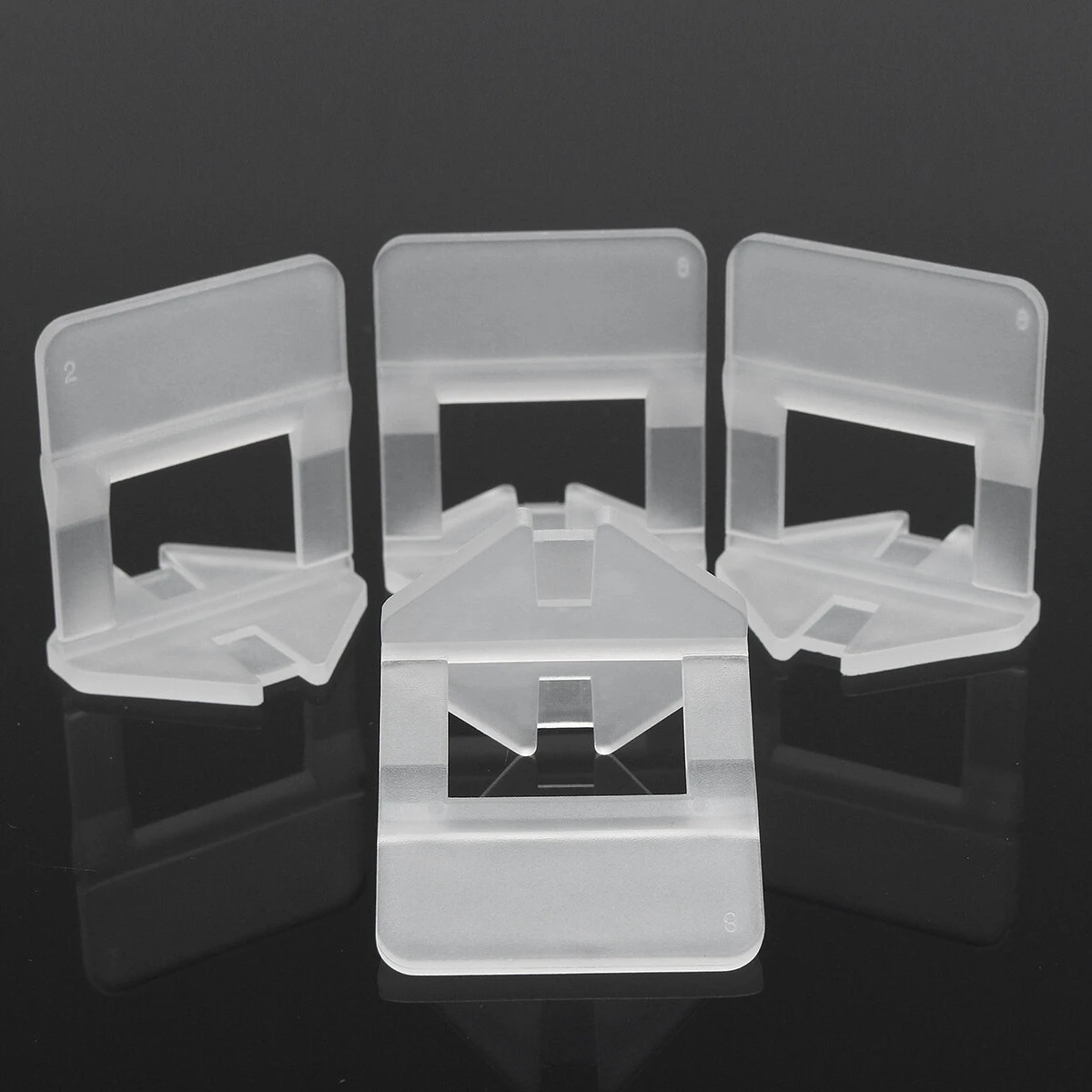 100Pcs 1.5mm White Ceramic Tile Spacer Clip for Oscillating Tool - Image 2