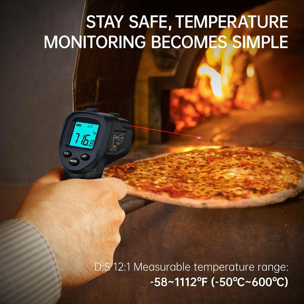 ERICKHILL ROOK 600C Infrared Thermometer | -58°F to 1112°F Range | High Accuracy & Fast 0.5s Response - Image 2