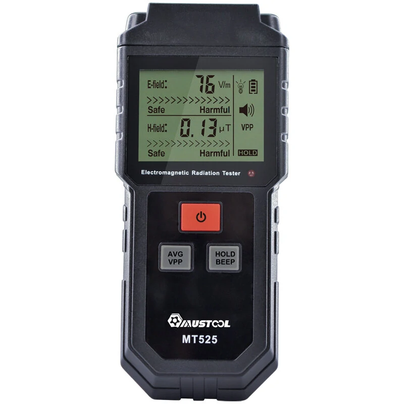 MUSTOOL MT525 EMF Tester - Electric & Magnetic Field Radiation Detector - Image 2