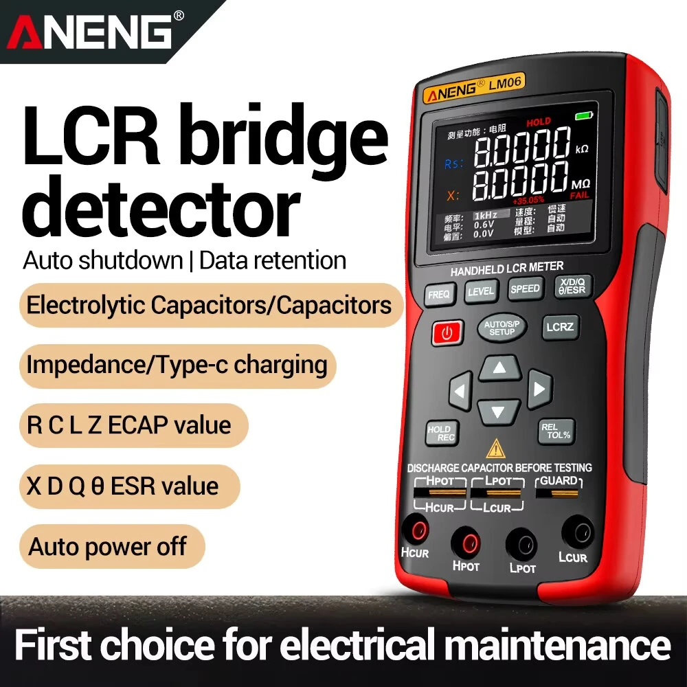 ANENG LM06 LCR Meter - 100KHz Tester for Capacitance Inductance Resistance - Image 2