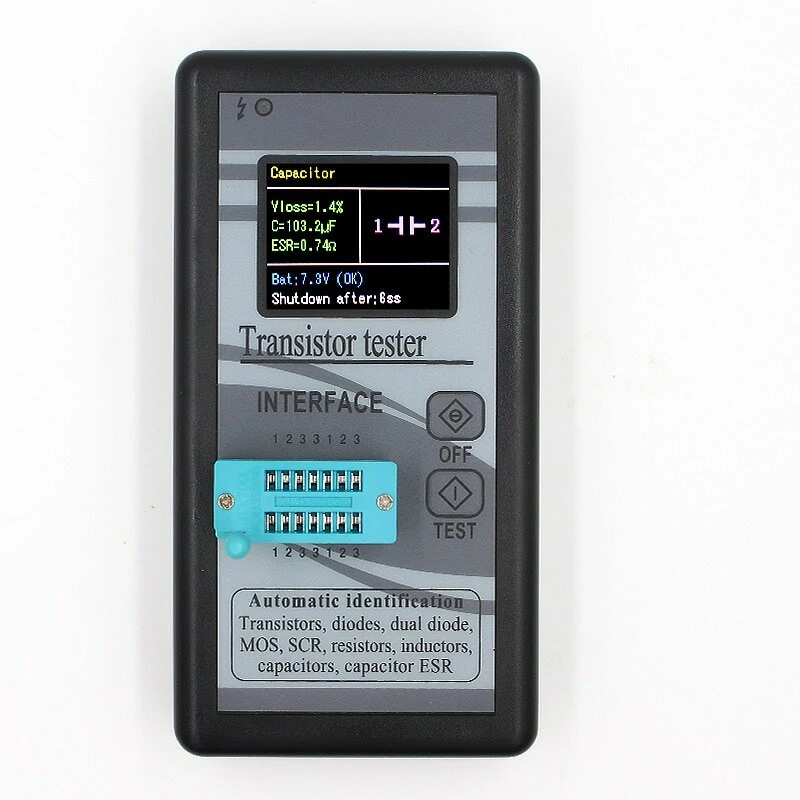 FNIRSI Transistor Tester | Diode Thyristor Capacitance ESR Meter | LCR Meter - Image 3