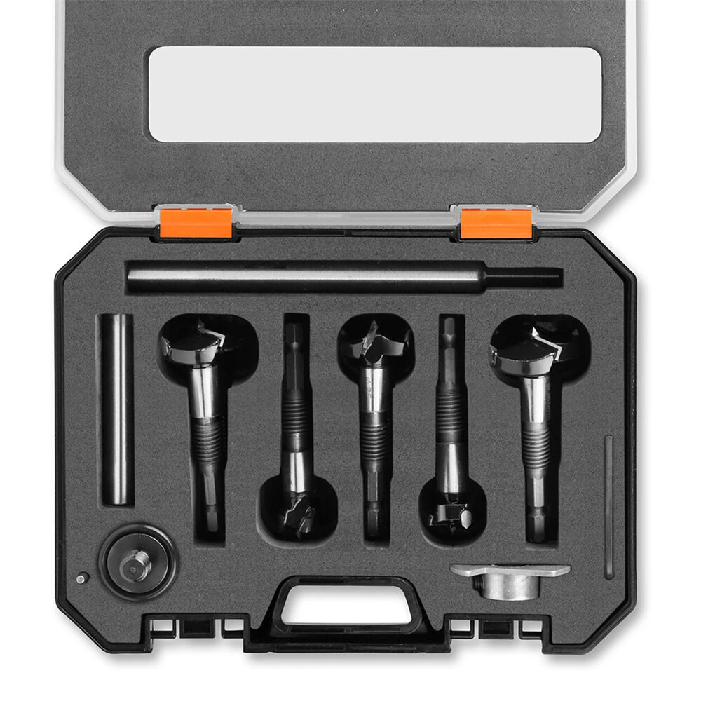 5PCS 7mm Shank Hinge Boring Bit Set | 15-35mm Cutting Diameter | Forstner Woodworking - Image 3
