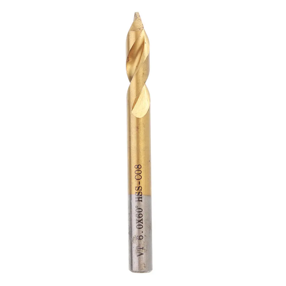 Drillpro 60 Degree Spot Drill | 3-12mm Titanium Coated M42 Cobalt Bit - Image 2