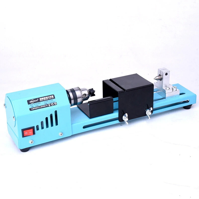 Mini Wood Lathe Machine 150W | 110-240V Adjustable Speed | Grinding Polishing DIY Tool - Image 2