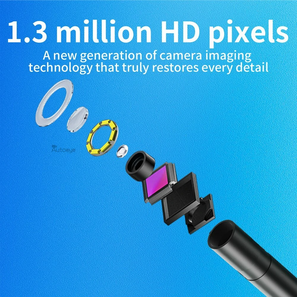 Endoscope Camera For iPhone - 8MM IP68 Waterproof Borescope | 8 LEDs Hard Line - Image 5