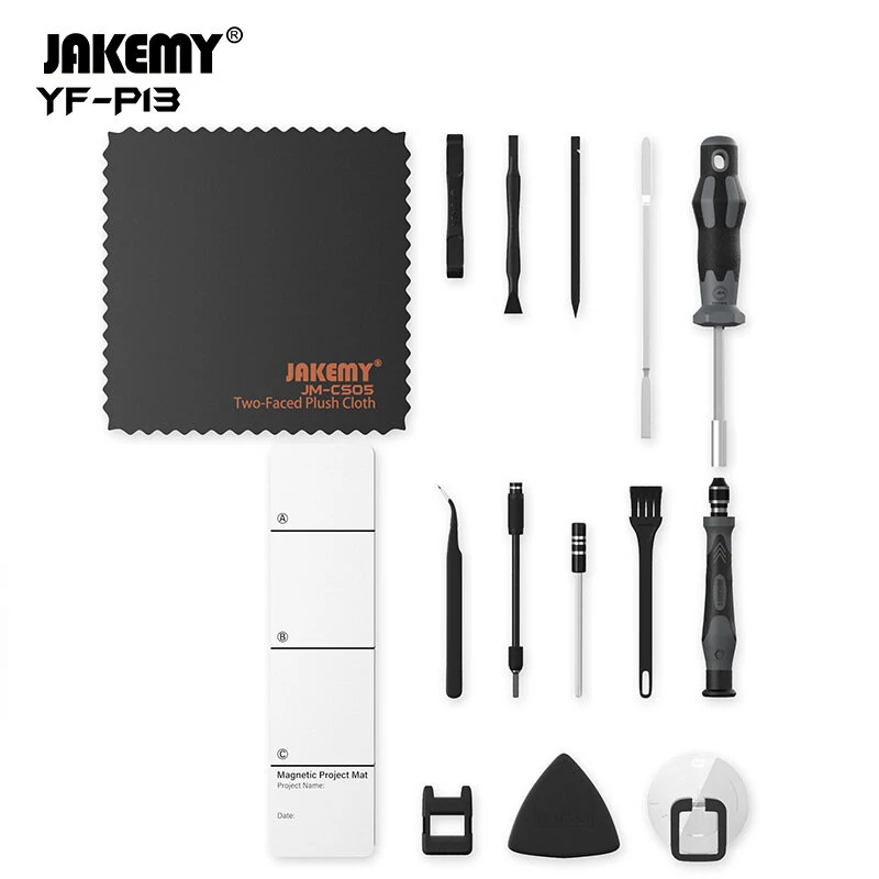 JAKEMY YF-P13 201-in-1 Magnetic Screwdriver Set | Precision Repair Kit for PC & Phone - Image 4
