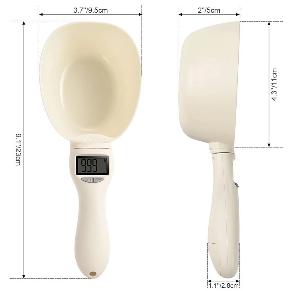 Detachable Pet Food Digital Spoon Scale - Precise Measuring Scoop for Cats & Dogs - Image 3
