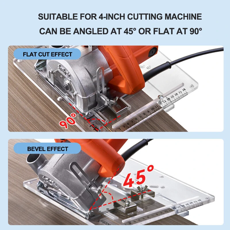 8mm Thickened Acrylic Bottom Plate | Adjustable Width Mini Table Saw for Cutting Machine - Image 5