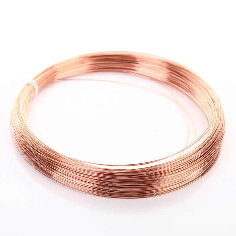 5Pcs 0.4mm T2 Red Copper Wire | 99.90% Pure Bare Wire for Crafting - Image 3