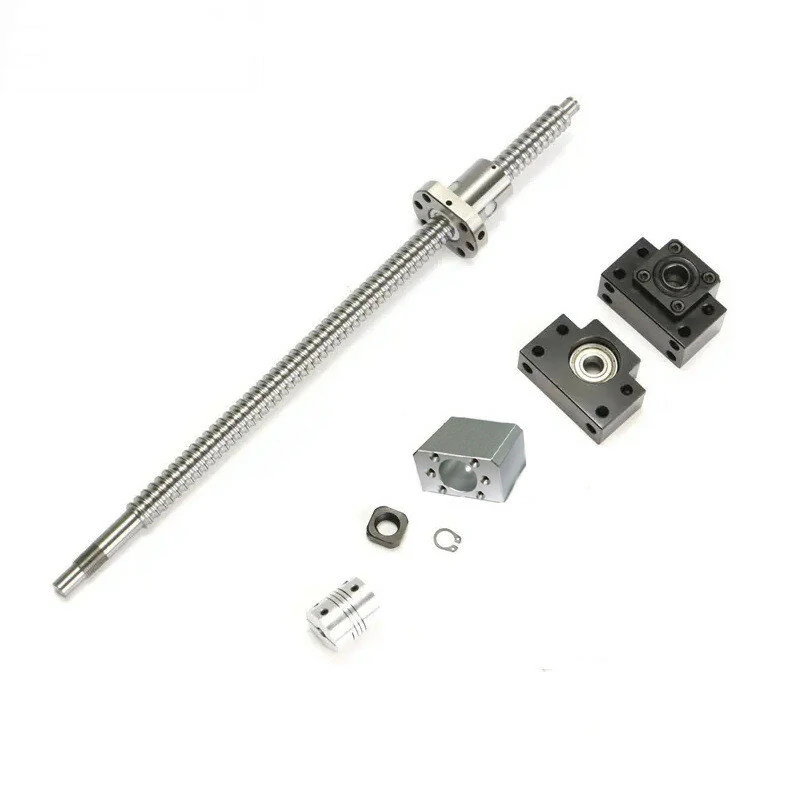 Machifit SFU1204 Ball Screw 300-650mm | BK/BF10 Supports & 6.35x8mm Coupler for CNC - Image 2