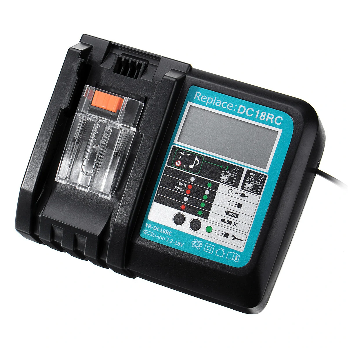 Makita DC18RC Fast Charger | USB & LED Display | For BL1830 BL1840 BL1850 18V Batteries - Image 2