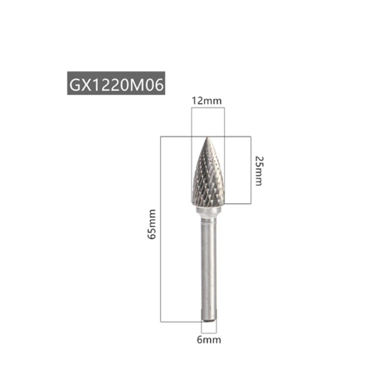 GX1220M06 6mm Tungsten Carbide Rotary File | Die Grinder Burr Tool for Milling & Carving - Image 3