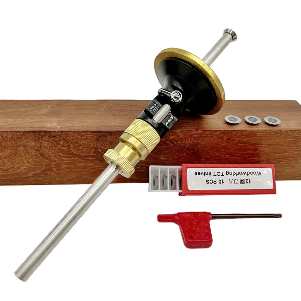 Wheel Marking Gauge - Woodworking Scriber Kit with 10 Cutters & Metal Bar - Image 4