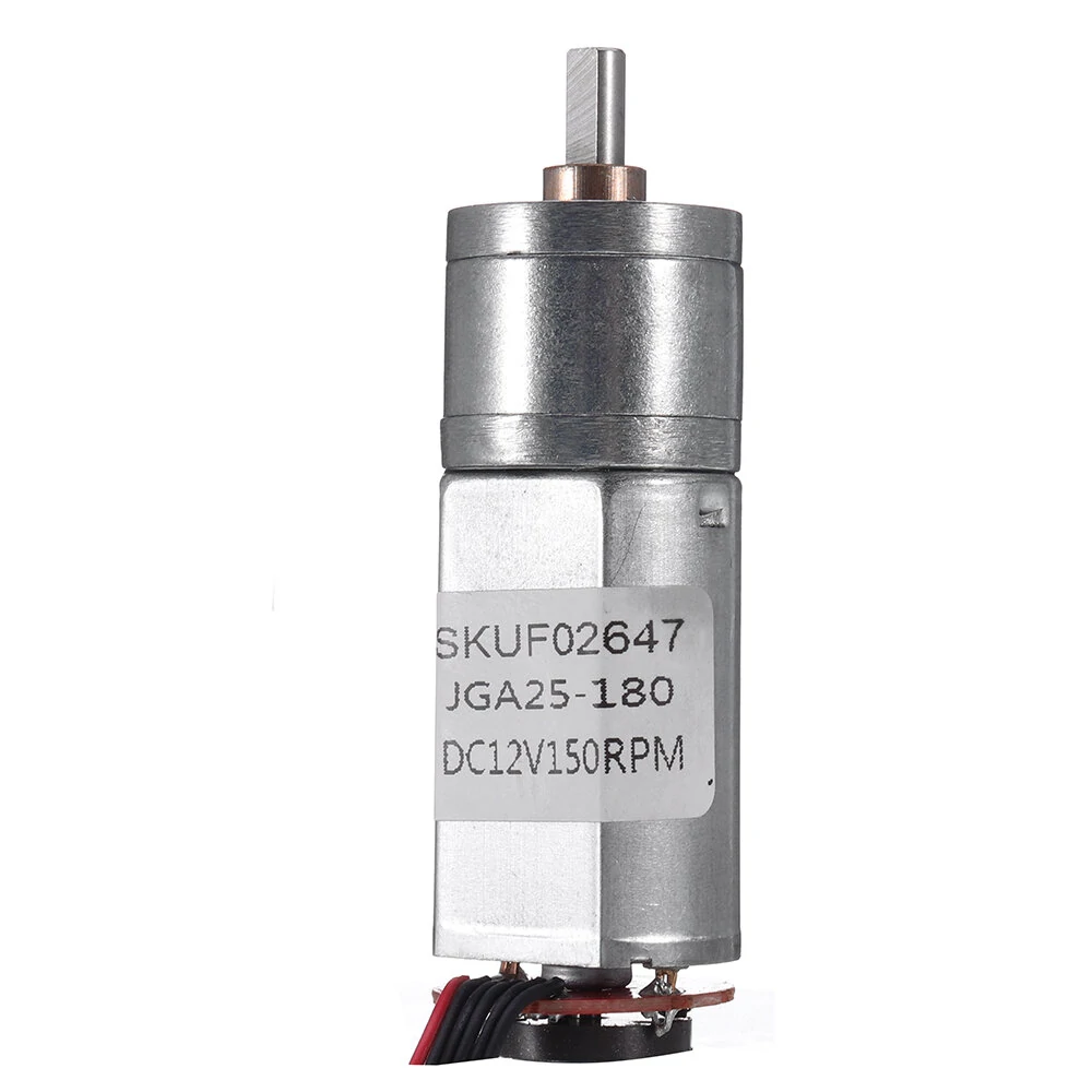 DC 12V 150RPM Gear Reduction Motor with Encoder & Speed Dial - 20GA180 - Image 4