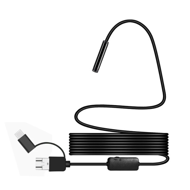 LED USB-C Borescope Camera - 1200P HD 8mm Lens | IP68 Waterproof with 2/3.5/5/10M Cable - Image 2