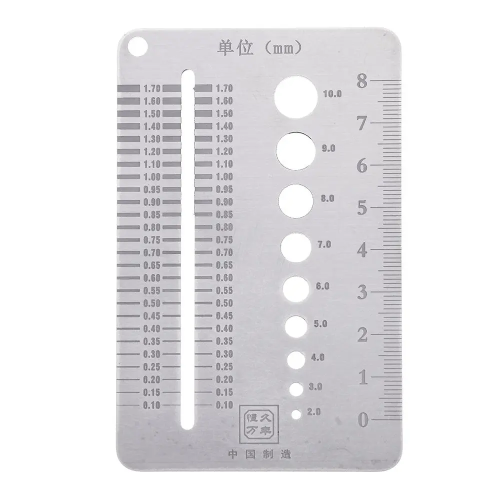 Machifit 0.1-10mm Diameter Gauge | Stainless Steel Drill Bit & Bolt Wire Gauge - Image 3