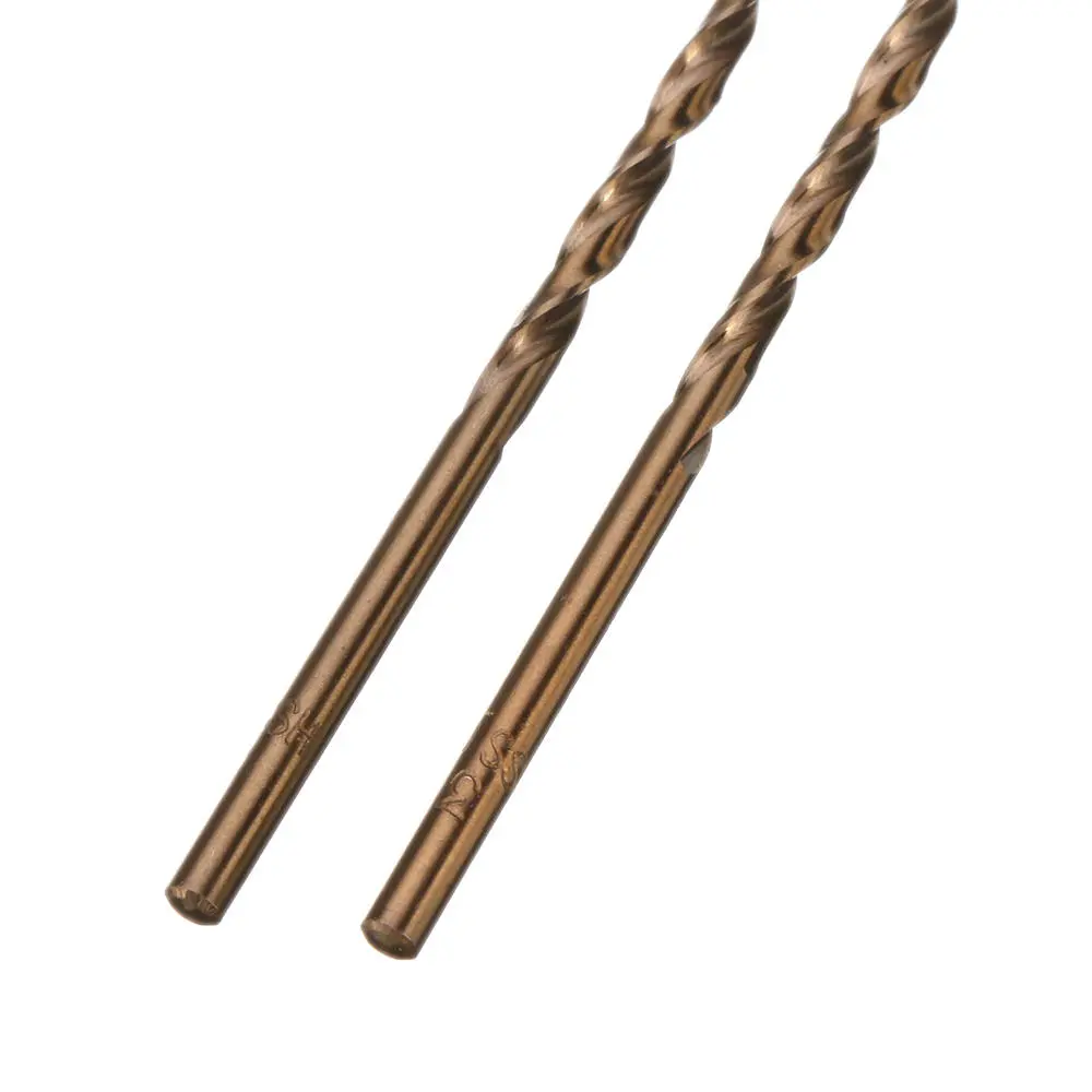 Drillpro 10pc HSS M35 Cobalt Twist Drill Bits - 1/1.5/2/2.5/3mm - High Speed Steel - Precision Drill Set - Image 5