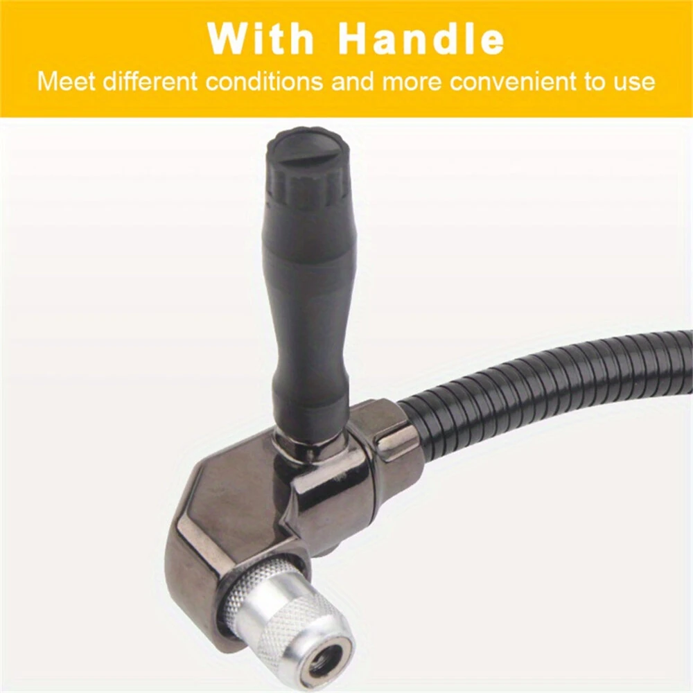 Right Angle Flex Shaft Drill Extension - 90 Degree Adjustable Adapter for Woodworking - Image 3