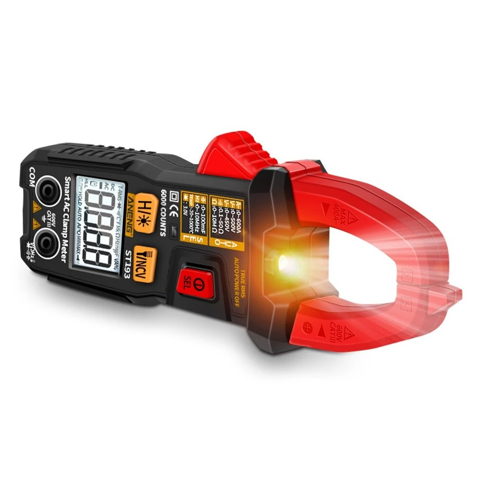 ANENG ST193 Digital Clamp Meter - 6000 Counts AC Multimeter & Voltmeter Tester - Image 2