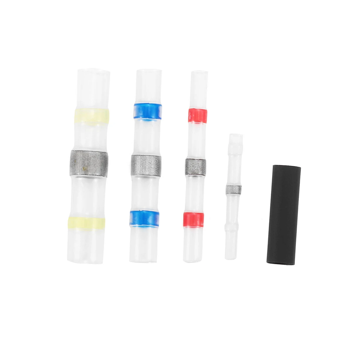 Solder Sleeve Heat Shrink Wire Connector Kit - 300Pc Butt Terminal Seal Set - Image 3