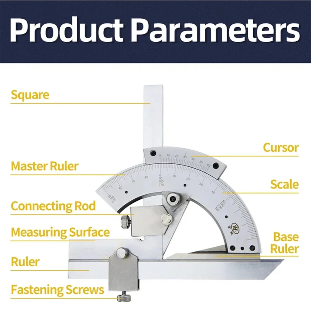 Universal Angle Ruler | 0-320° High Precision Laser Scale Protractor for Woodworking - Image 3