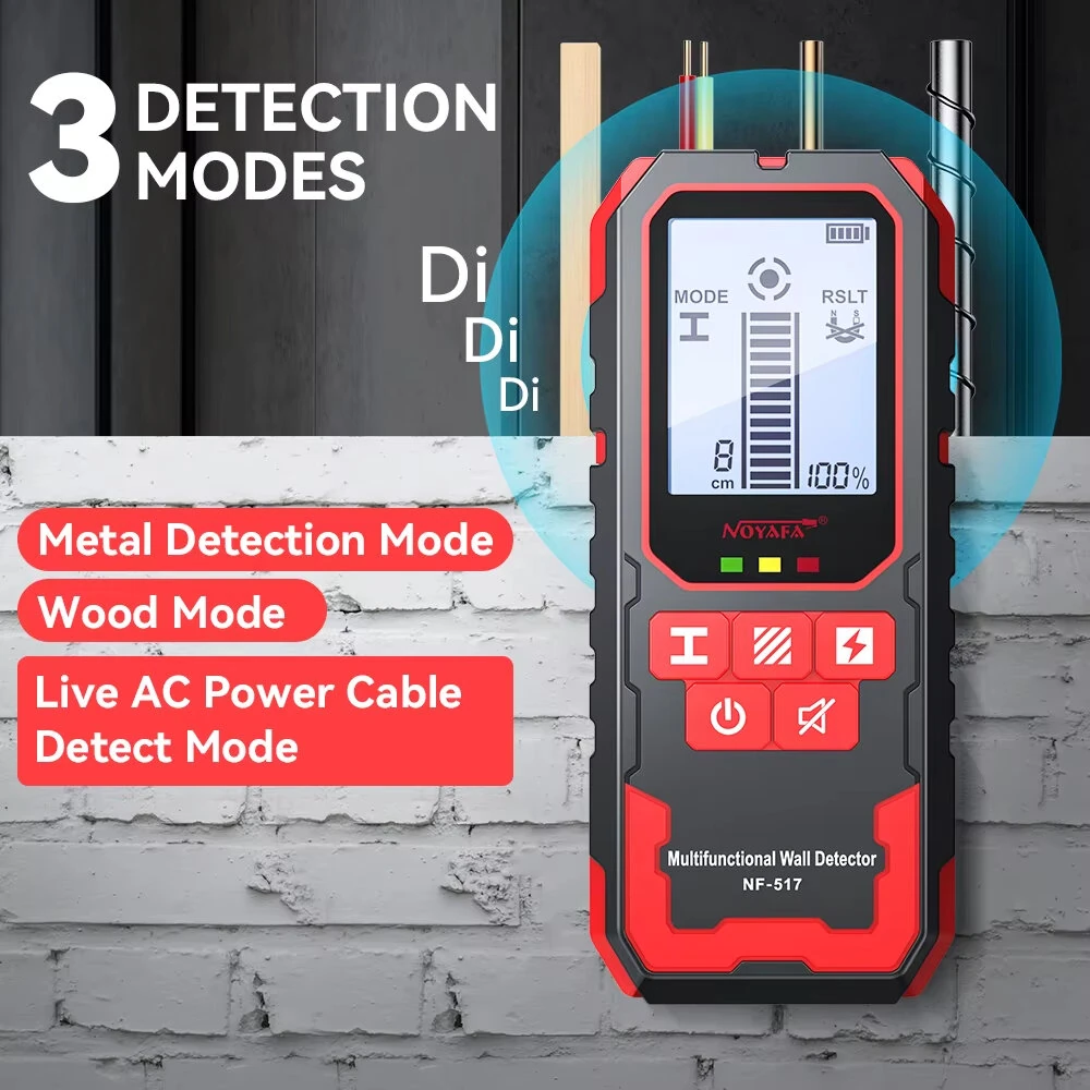 NOYAFA NF-517 Wall Detector - Laser Rangefinder & Digital Level | 2.4 Screen, Type-C Charging - Image 3
