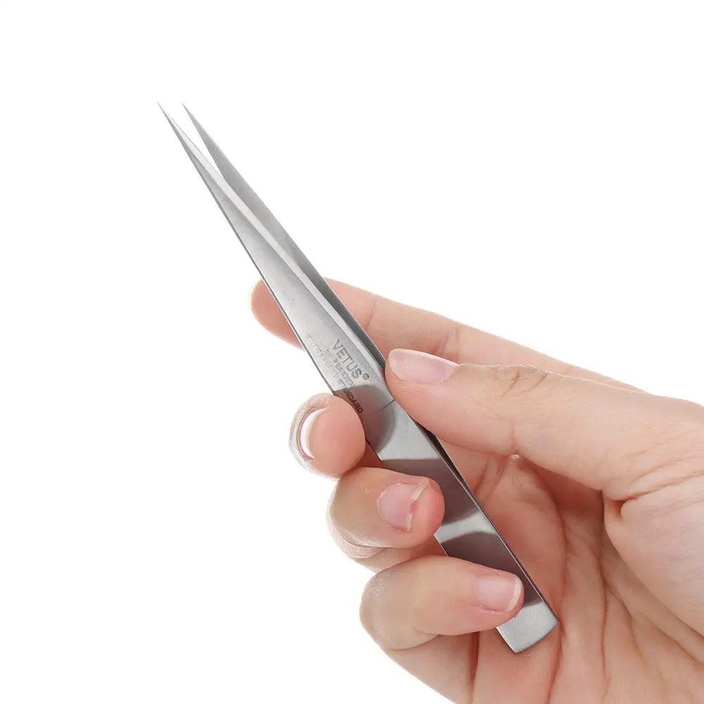 VETUS AA-SA Precision Tweezer Forceps | Stainless Steel Antimagnetic Anti-Acid - Image 2