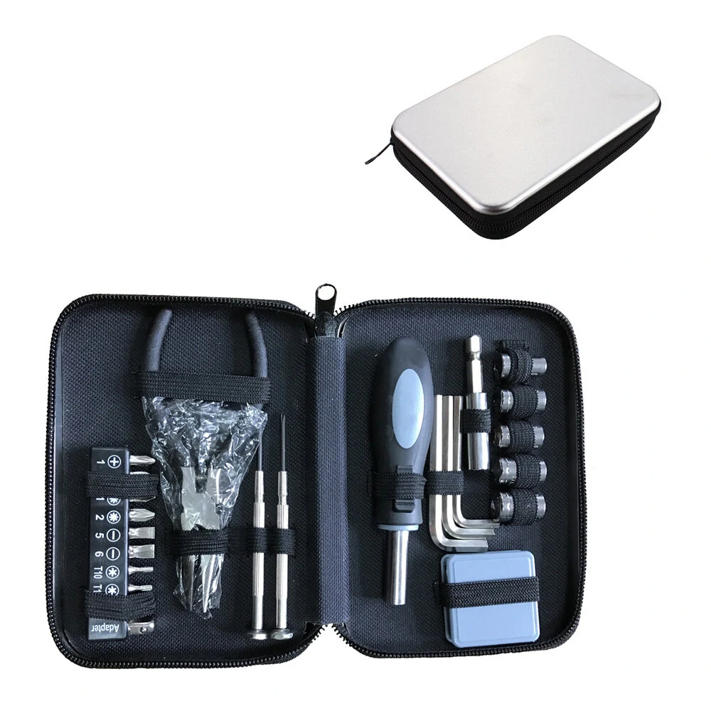 Premium Steel Screwdriver Set - 24-Piece in Tin Box for Home & Professional Use - Image 2