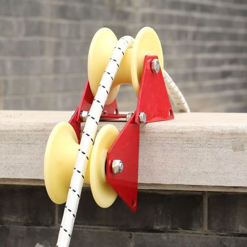 Foldable Pulley - Manual Steel & Nylon Pulley Wheel | Anti-Slip, Heavy Load, Compact Storage - Image 4