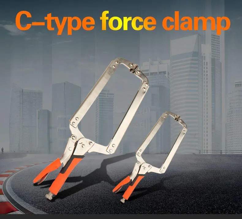 MYTEC MC-010102 C & D Type Crimping Pliers - Square Mouth Rubber Handle for Wood Working - Image 2