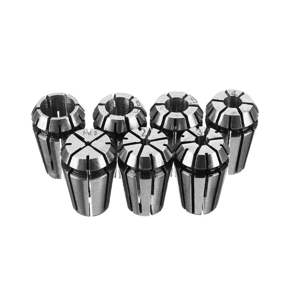 ER11 Spring Collet Set - 7pcs 1-7mm for CNC Milling & Lathe | Precision Chuck - Image 4