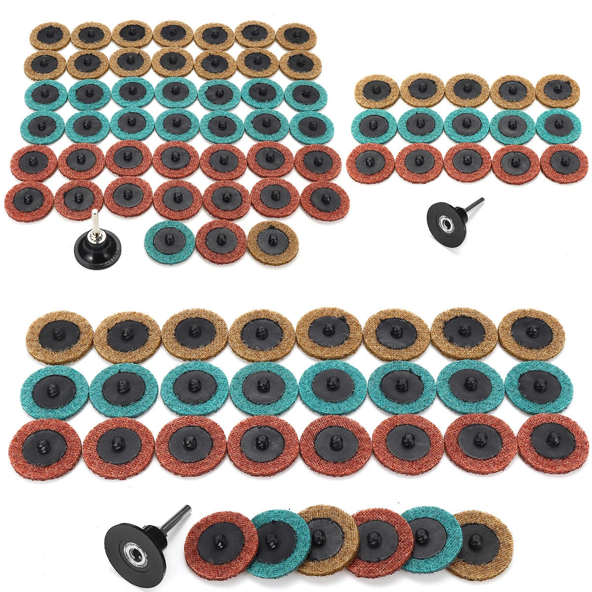 15/30/45Pcs 2 Inch Sanding Discs Set | Non-Woven Polishing Pad Abrasive Tools - Image 2