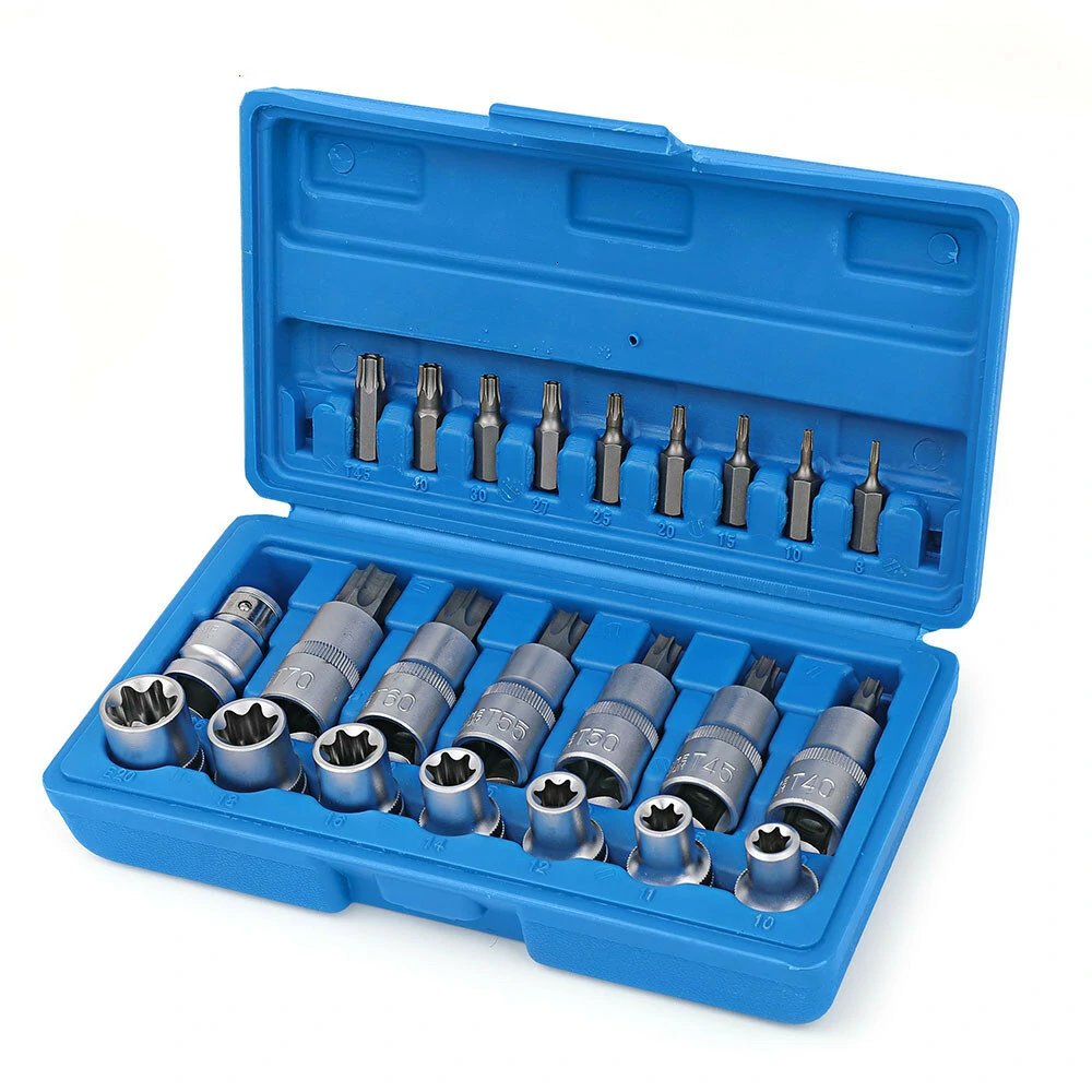 23pcs 1/2 Inch Socket Set | Torx Screwdriver Bits & Wrench Adapter | Car Repair Tool - Image 2