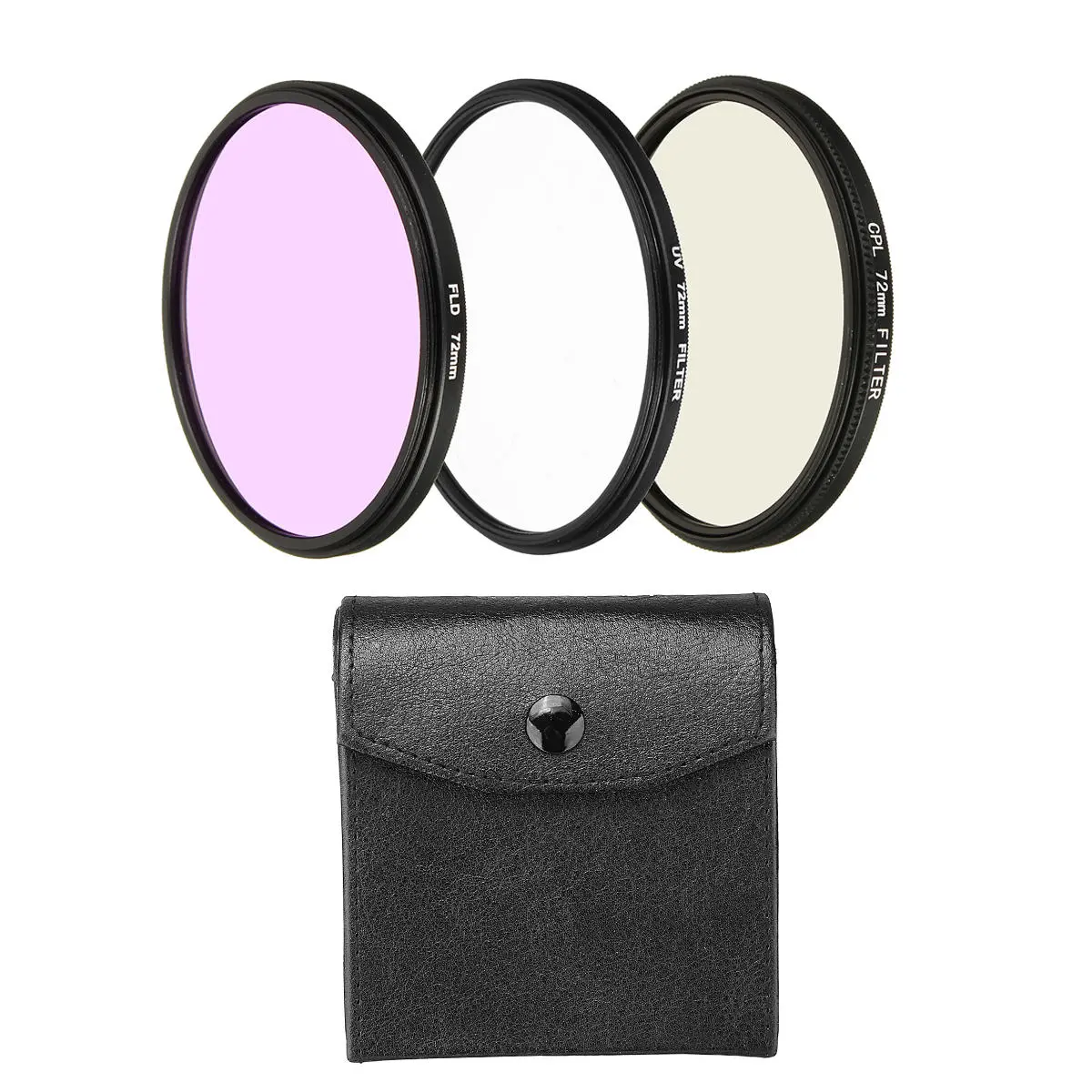 Canon Camera Lens Filter Kit - UV CPL FLD 3 in 1 Set for Digital DSLR - Image 2