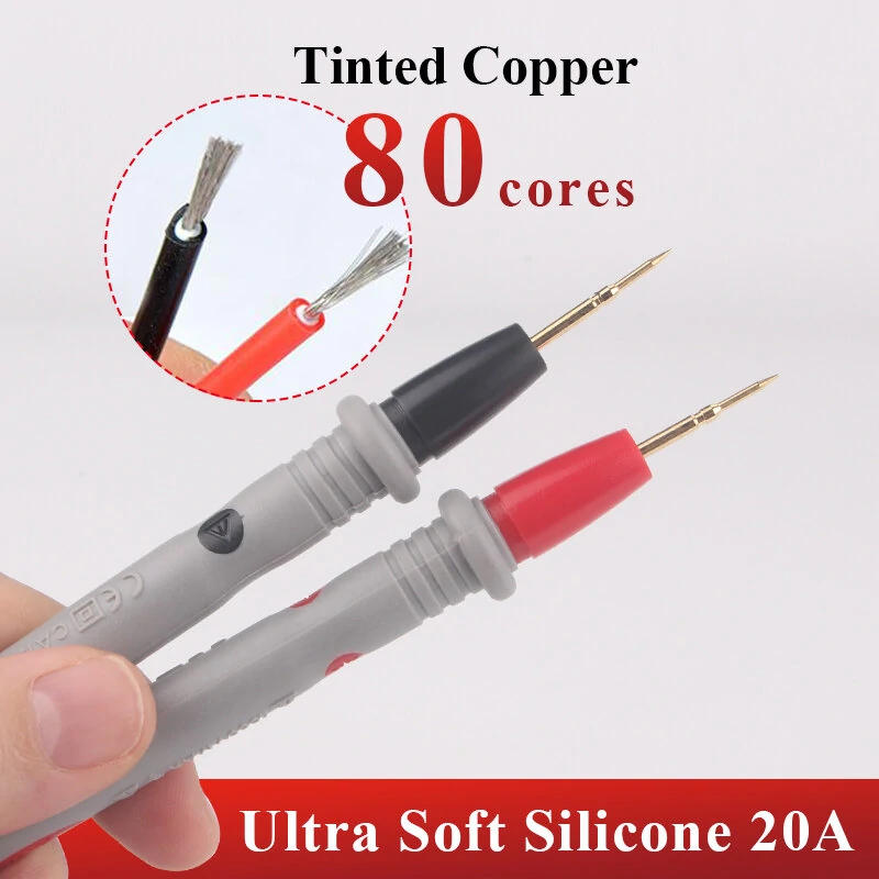 HT3002 Digital Multimeter Test Leads - Super Sharp Gold-Plated Needle | Silica Gel - Image 5